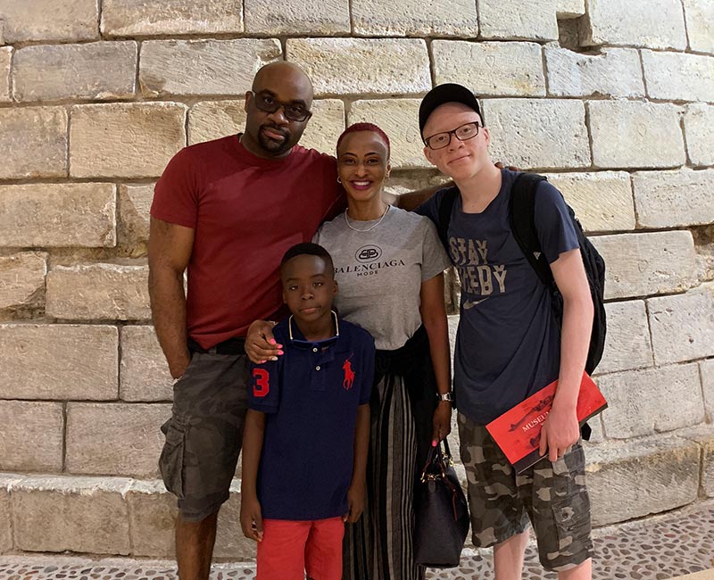 josh with family